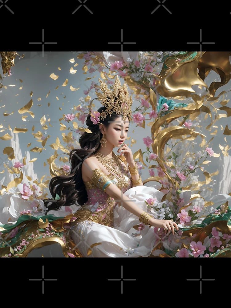 3D Angel with Thai Fine Arts Design