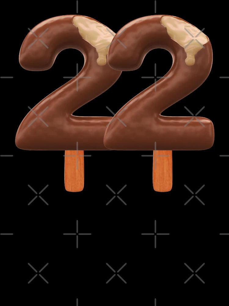 22 Ice Cream Twenty Two Number 3d Chocolate