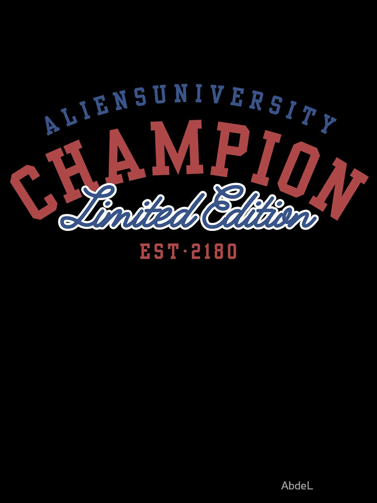 ALIENS UNIVERSITY CHAMPION T SHIRT