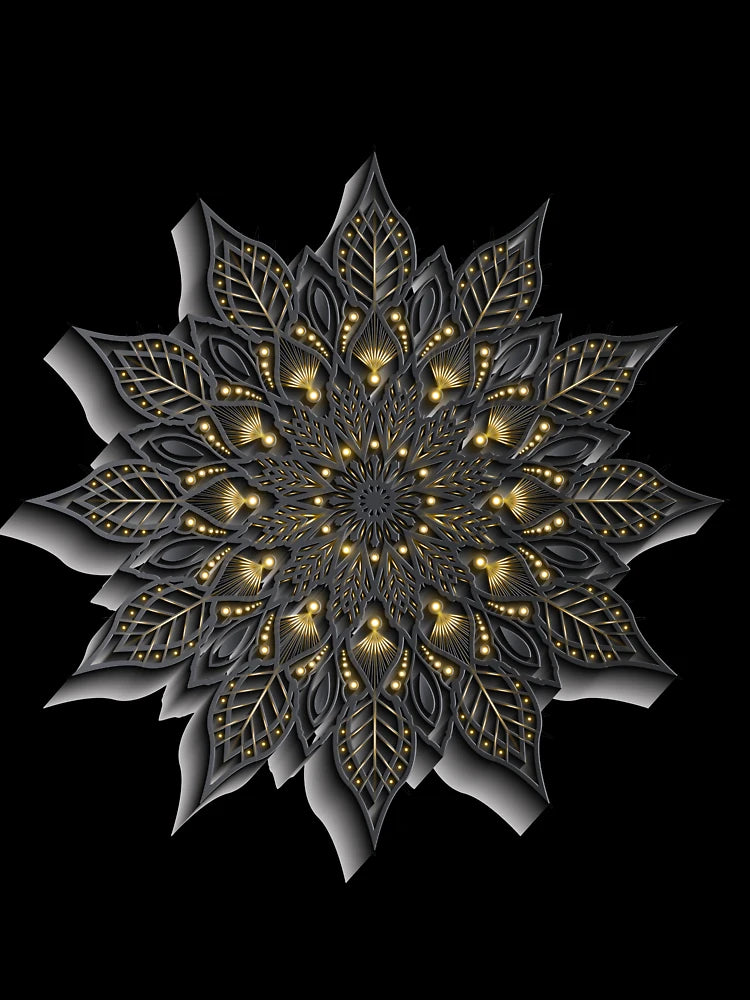 3D Luxury Mandala Art