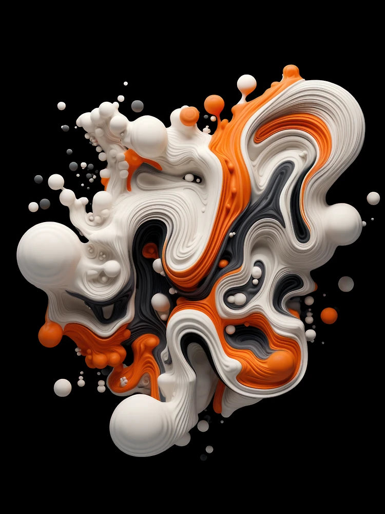 3D Organic Orange Shape