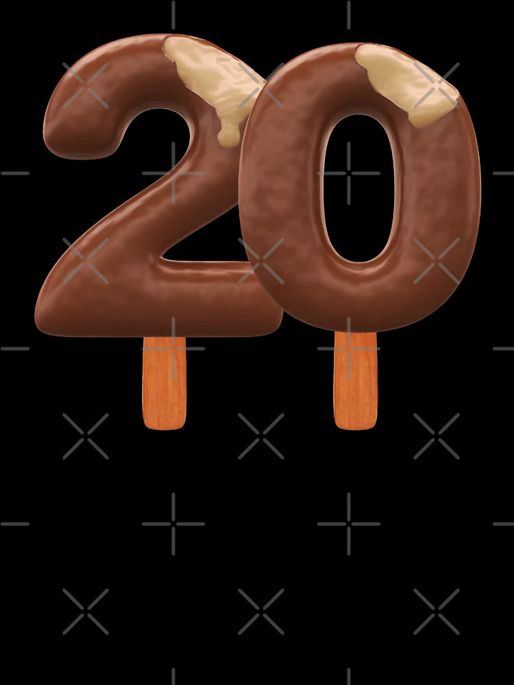 20 Ice Cream Twenty Number 3d Chocolate