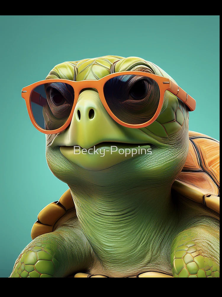 Don't Forget Your Glasses - Cool Vibes Turtle