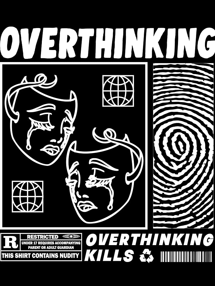 Overthinking Lined Graphic