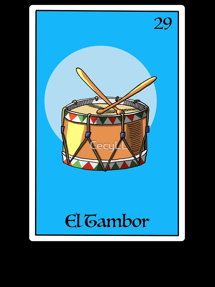 El tambor Mexican lottery card