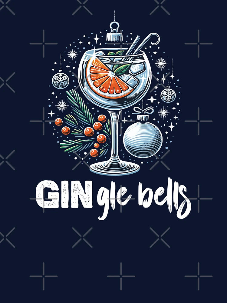 GIN-gle Bells Festive Gin Tonic Christmas T-Shirt