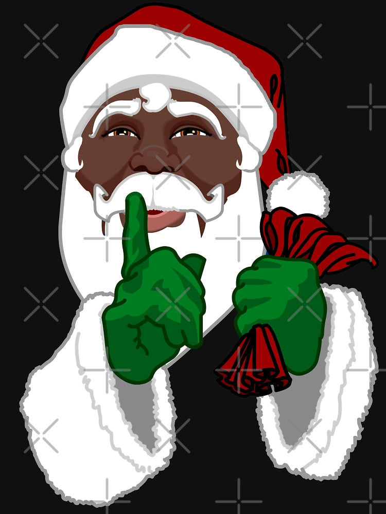 African Santa Christmas Shirts Gifts & Decor