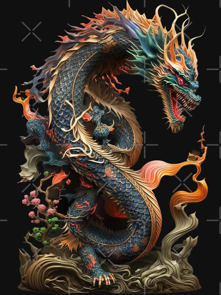 3D Japanese Style Dragon