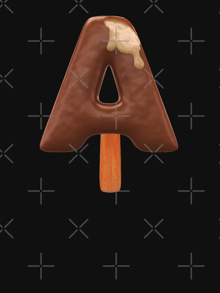 A Ice Cream A Letter 3d Alphabet Chocolate