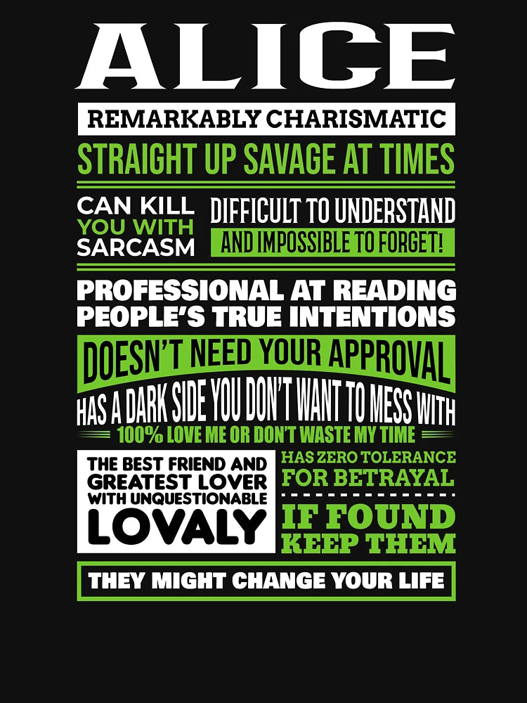 Alice Girl Name Definition