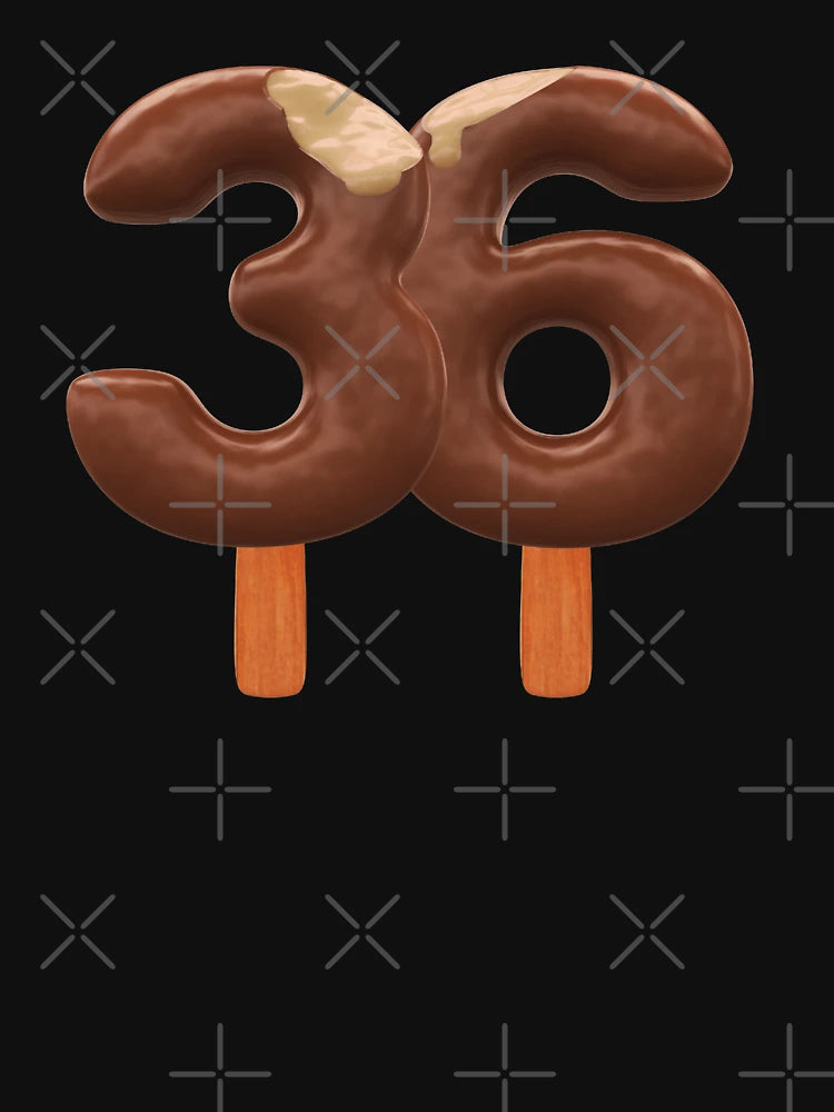 36 Ice Cream Thirty Six Number 3d Chocolate