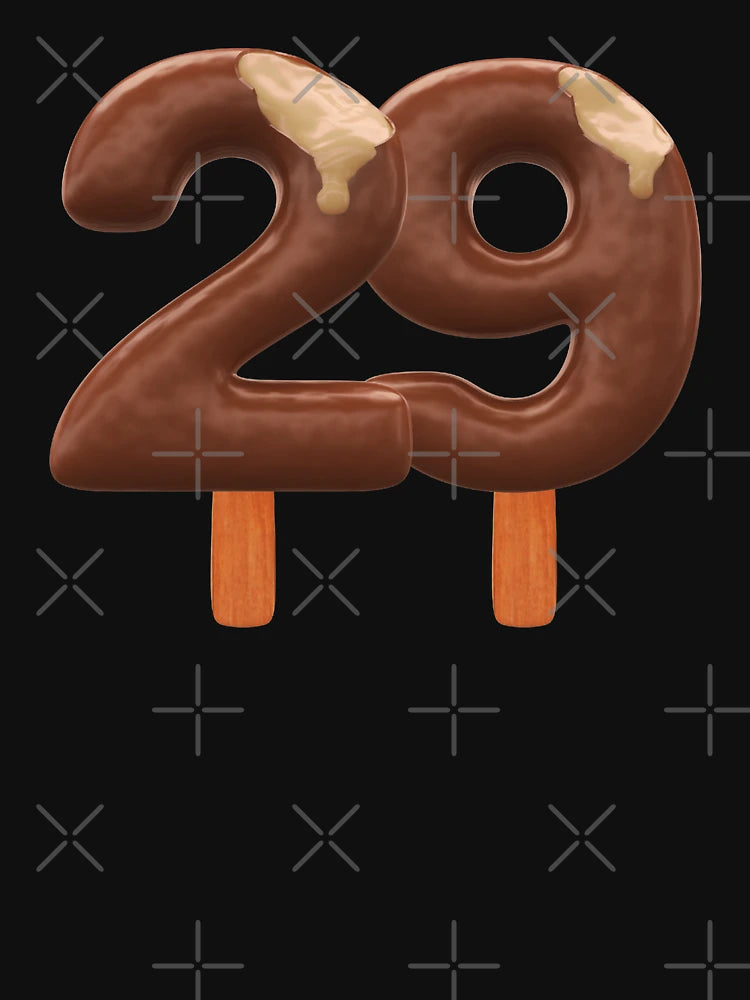 29 Ice Cream Twenty Nine Number 3d Chocolate