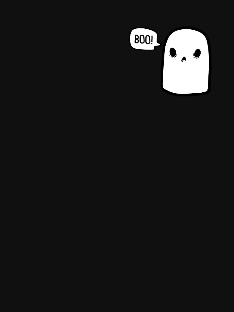 A ghost saying boo