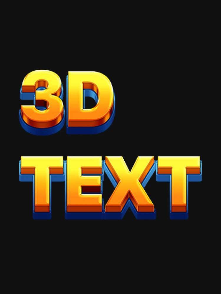 3d text