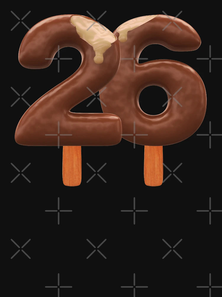 26 Ice Cream Twenty Six Number 3d Chocolate