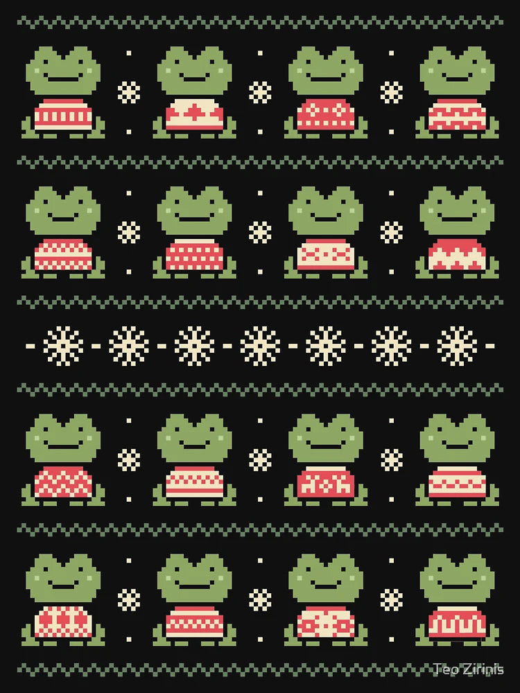 Frogs In Sweaters (Dark)