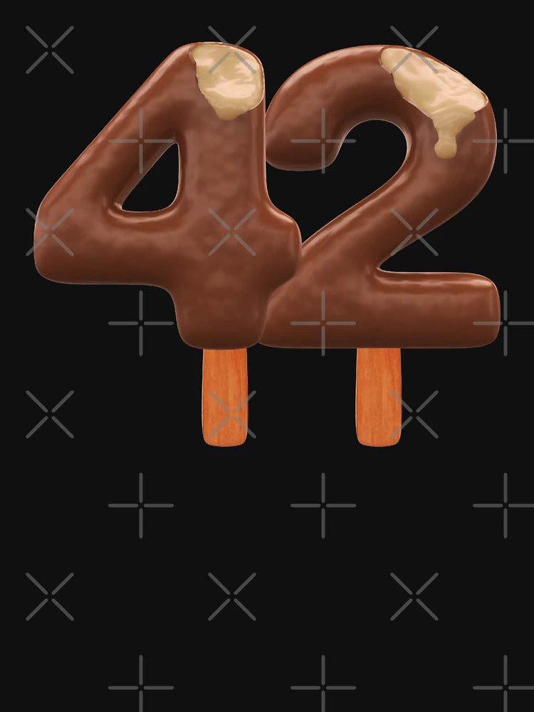 42 Ice Cream Fourty Two Number 3d Chocolate