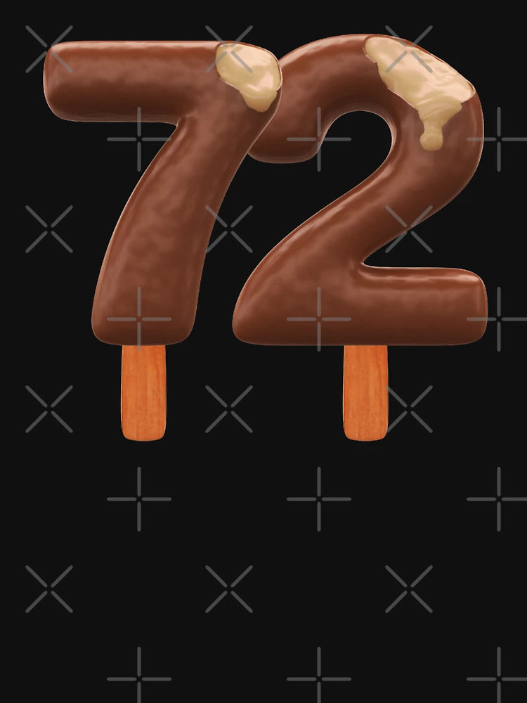 72 Ice Cream Seventy Two Number 3d Chocolate