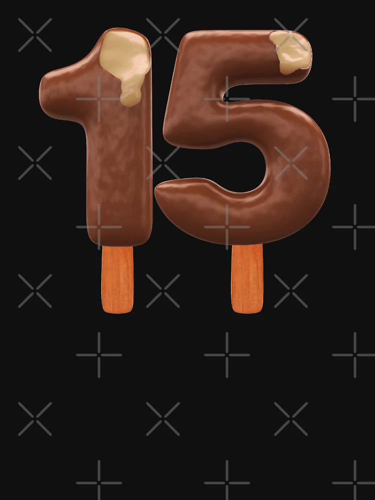 15 Ice Cream Fifteen Number 3d Chocolate