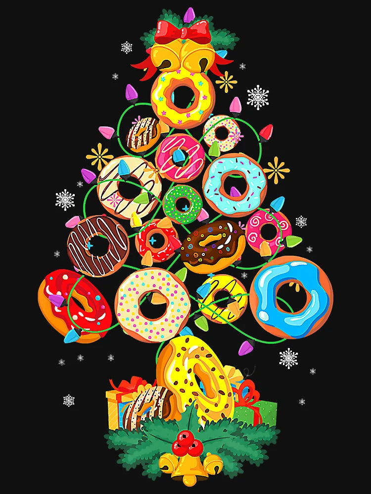 Donuts Xmas Tree Lighting Donuts Lovers Christmas