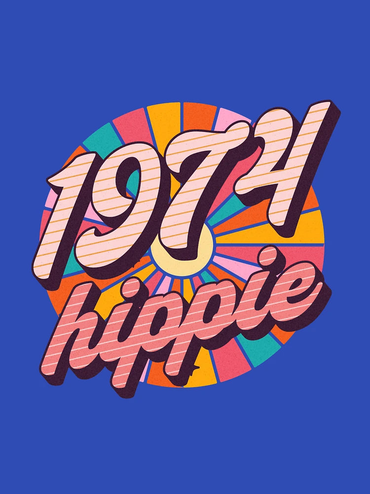 1974 Hippie - Since 1974 - Christmas Gift For Old Hippies Born In 1974