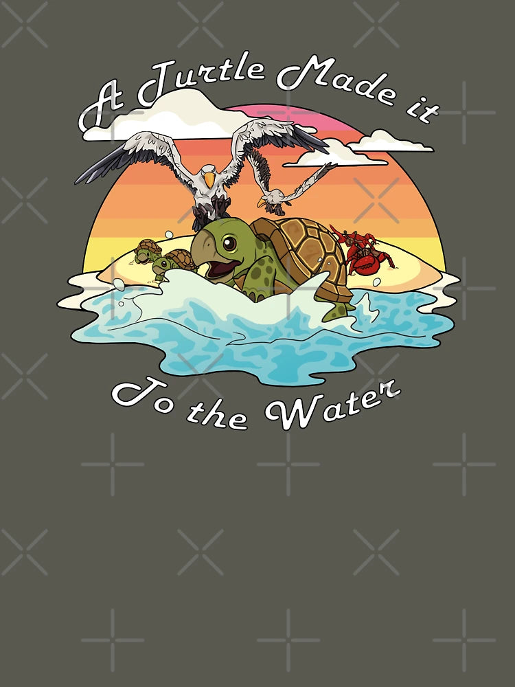 A Turtle Made it to the Water!