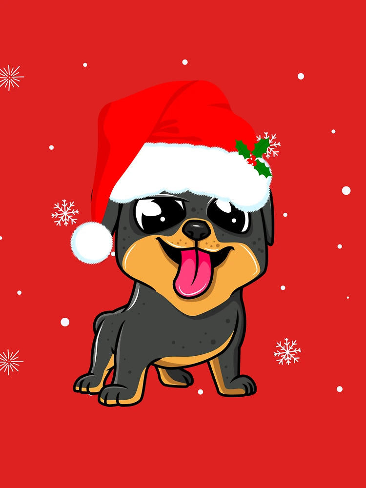 Festive Dog. Festive Doberman.