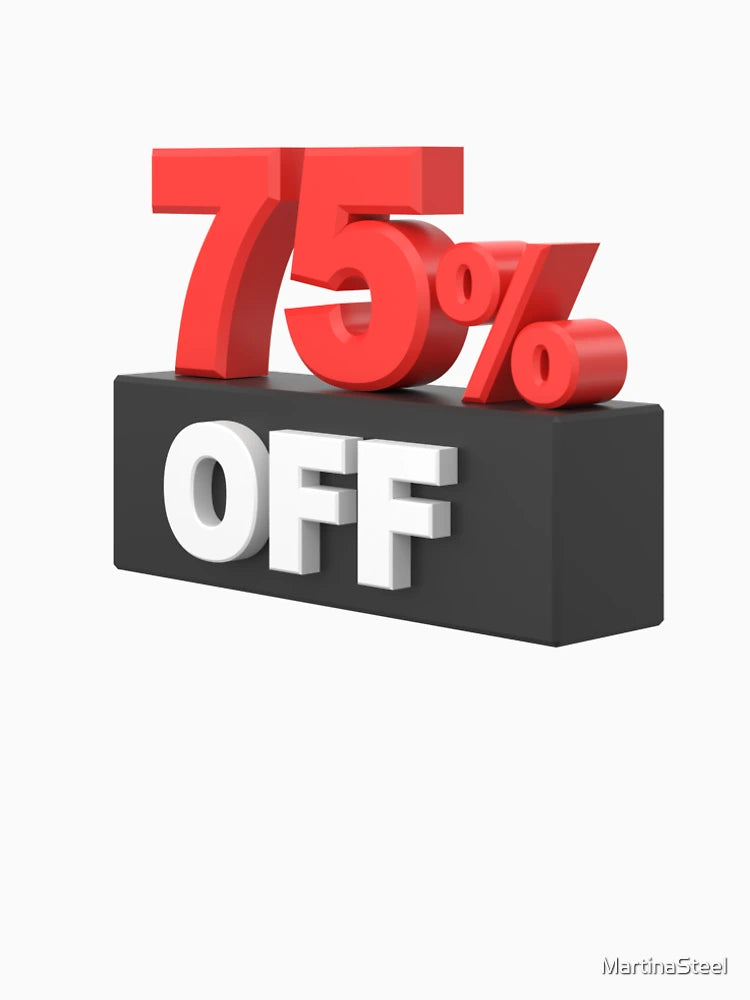 75% OFF BLACK FRIDAY SALE STICKERS AND PIN BUTTONS BLACK AND RED