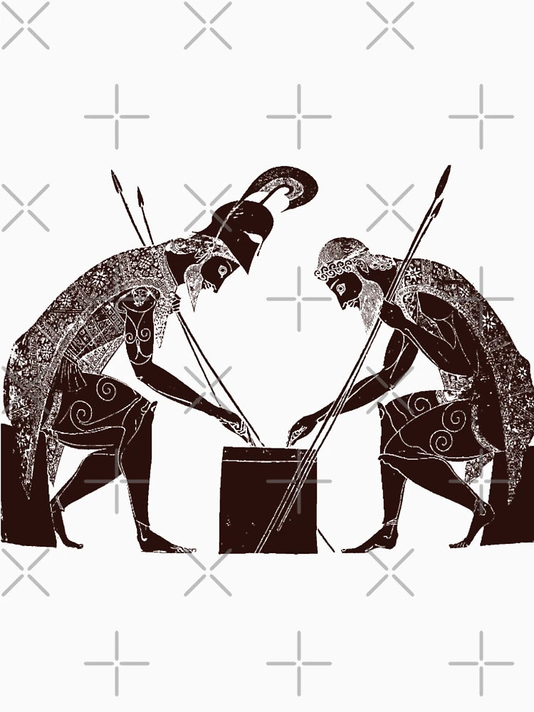 Achilles and Ajax playing a game of dice