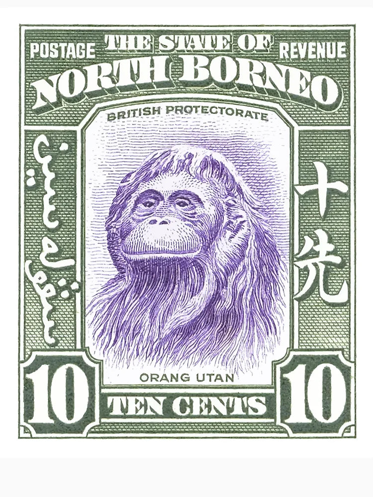1939 North Borneo Orangutan Stamp