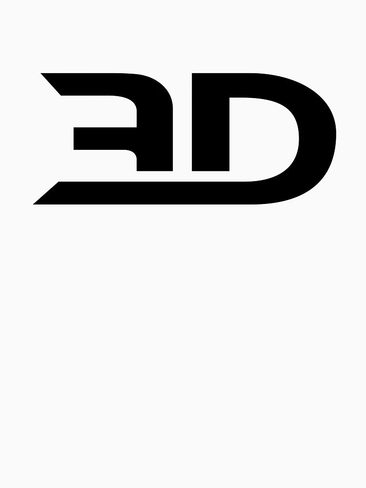 3D Minimal Logo - Black