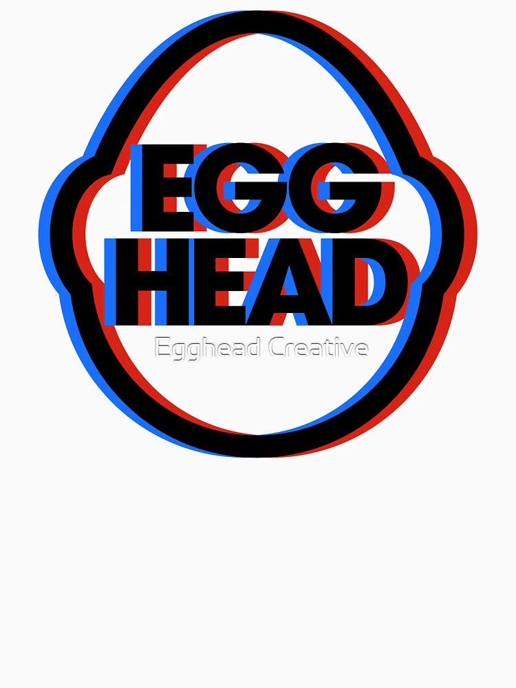 Egghead Logo Anaglyph