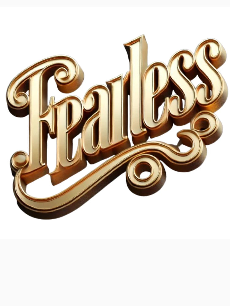 FEARLESS – 3D Gold Letters | Gold 3D Letters