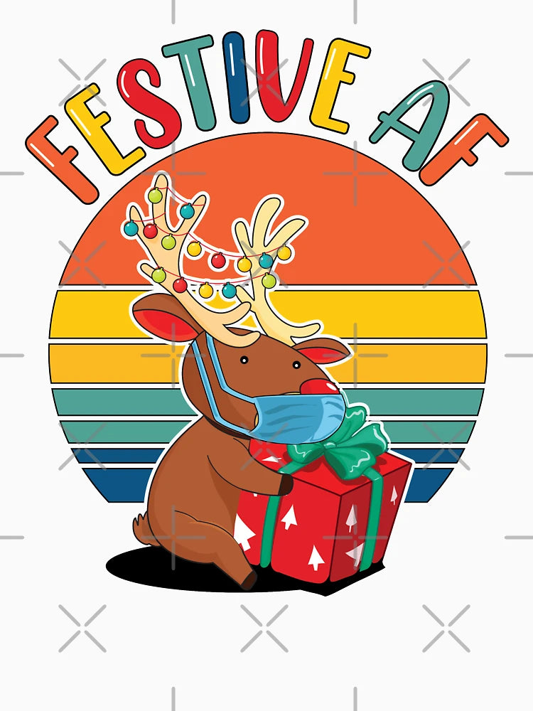 Festive AF | Funny Christmas Reindeer