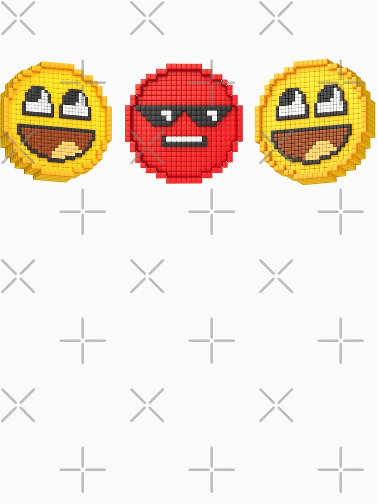 fanny emoji pixel art 3D