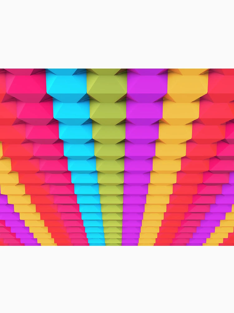 3D Colorful Geometric Blocks