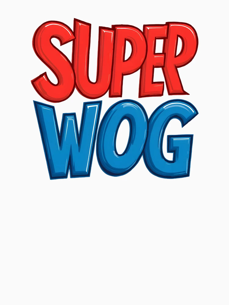 Dynamic Typographic Art Superwog