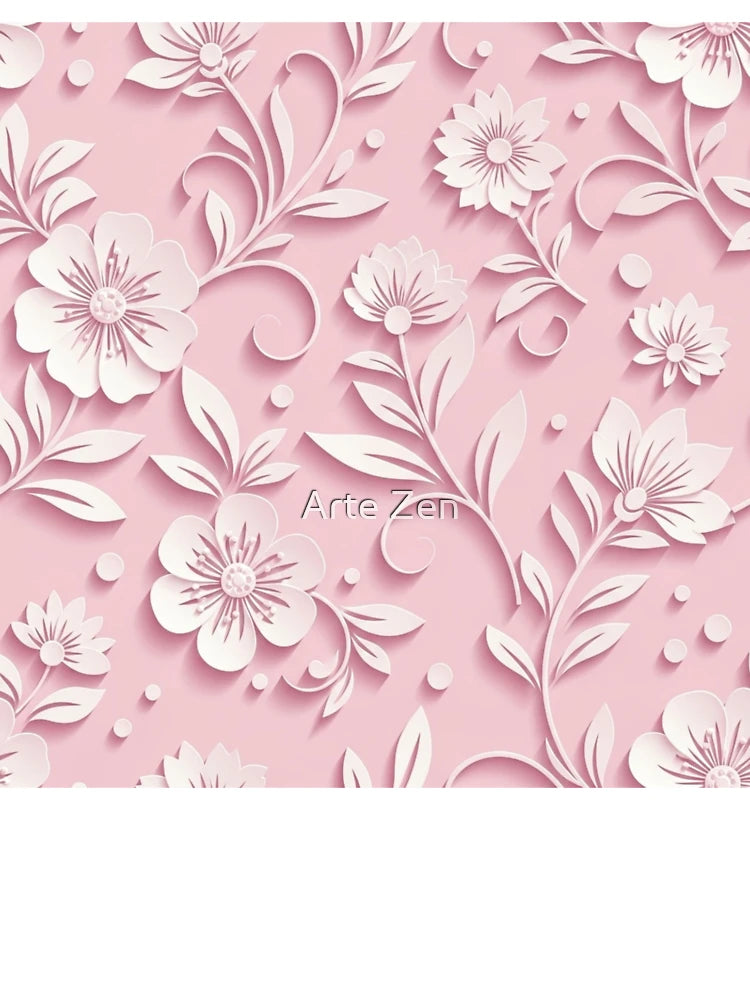 Elegant 3D Blush Pink Paper Flowers