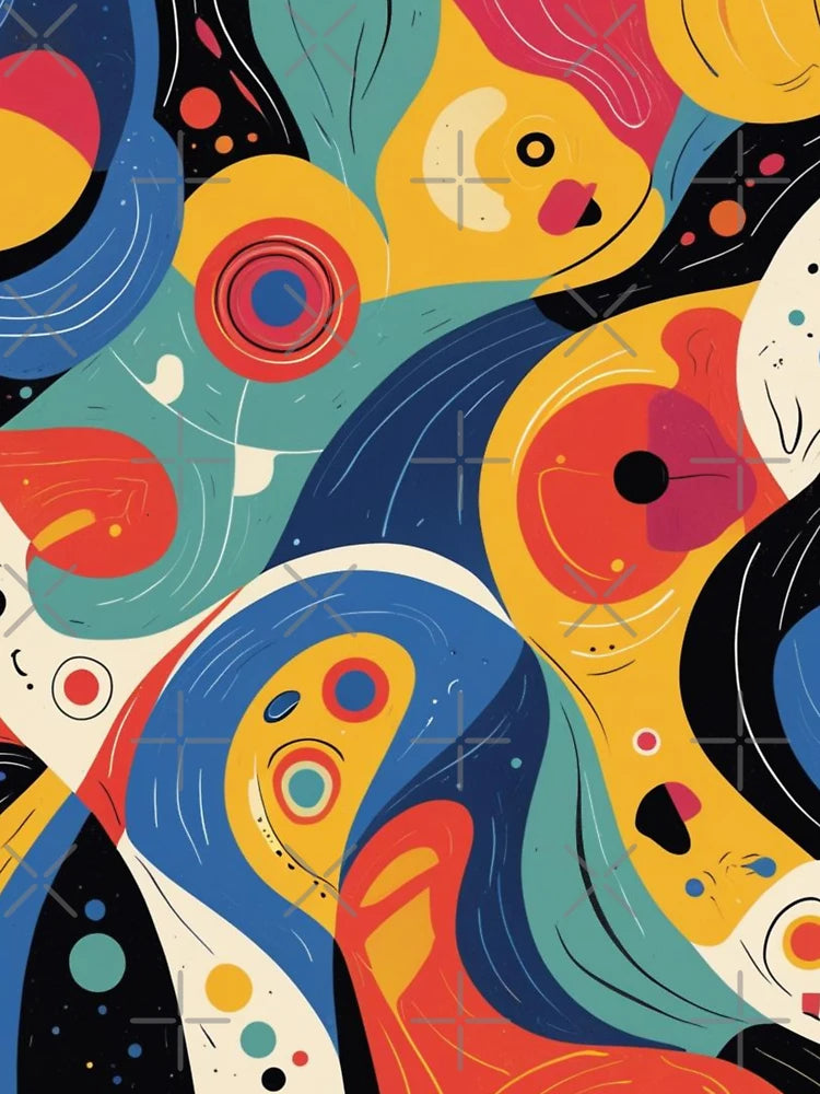 Abstract Vivid Colorful Curves