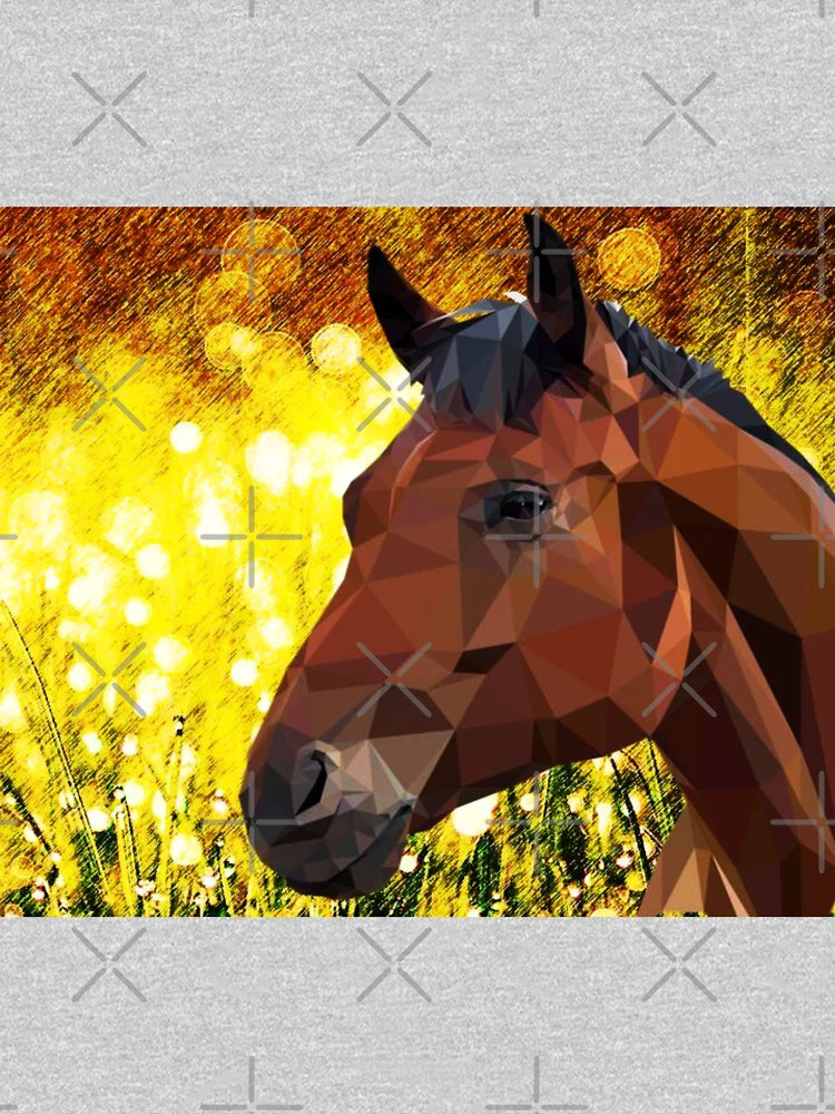 3d Horse Harvest Gold