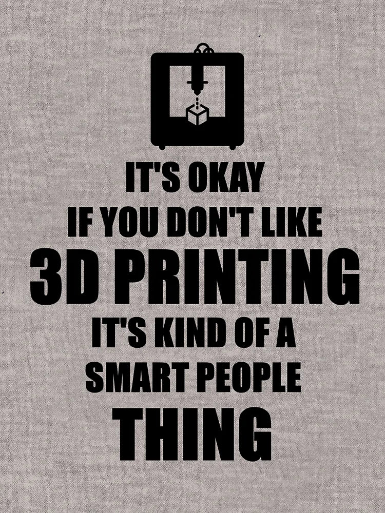 3D printer printing saying hobby gift idea