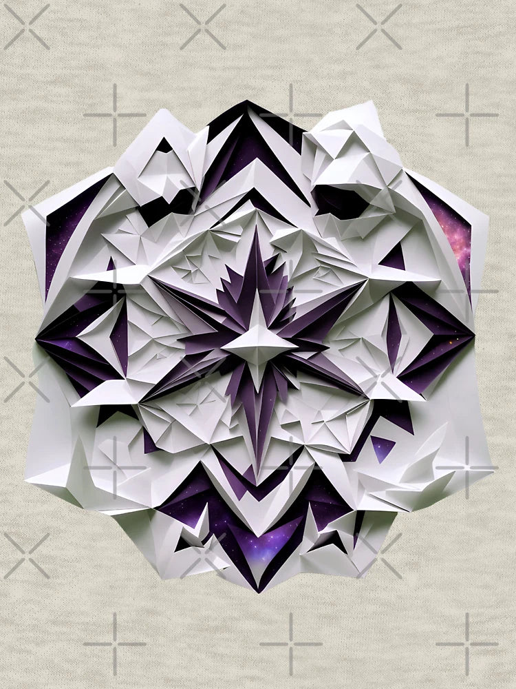 3D purple space patterns