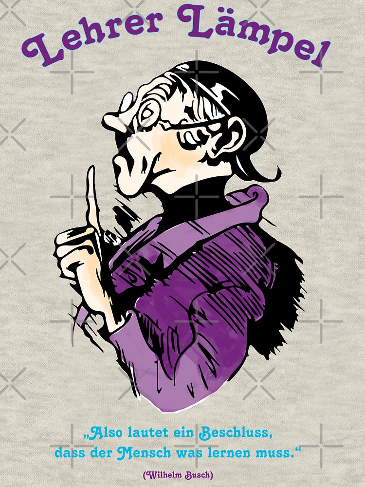 Teacher Lämpel Illustration by Wilhelm Busch