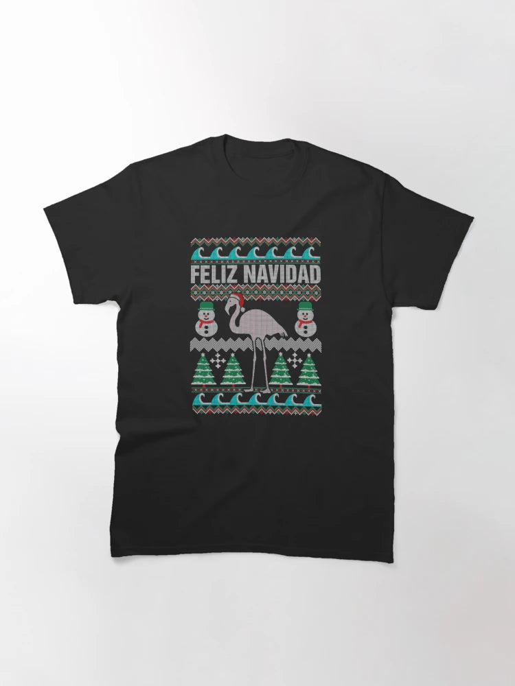 Feliz Navidad Ugly Christmas Sweater mask shirt