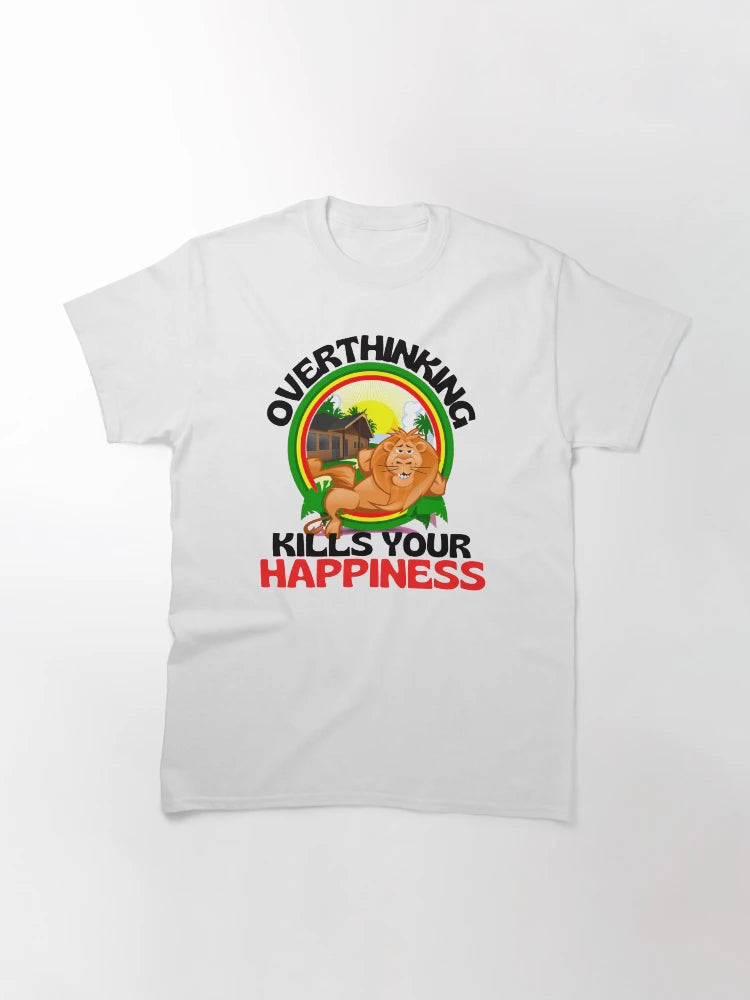 Overthinking Kills Your Happiness Cute Lion Funny
