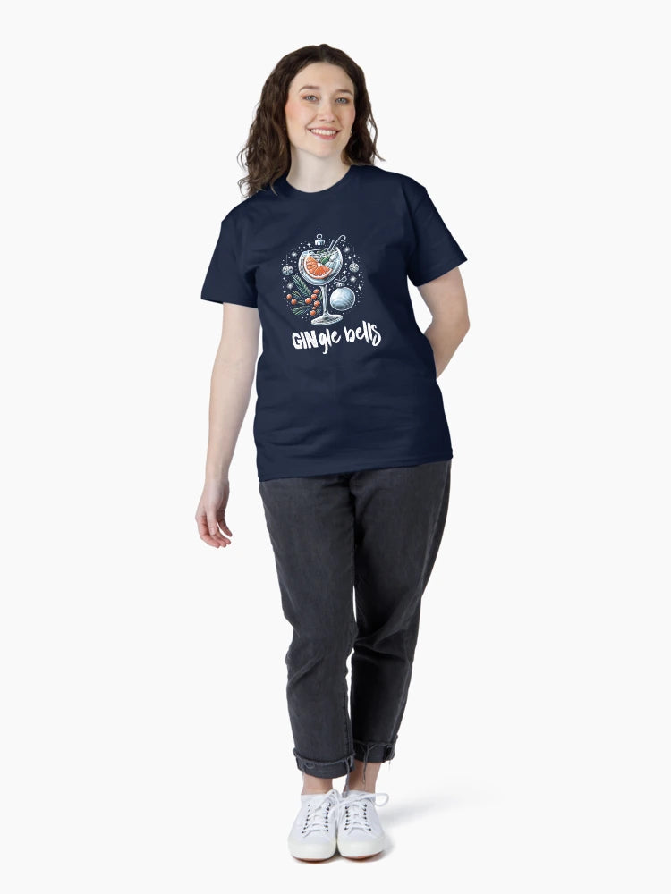 GIN-gle Bells Festive Gin Tonic Christmas T-Shirt