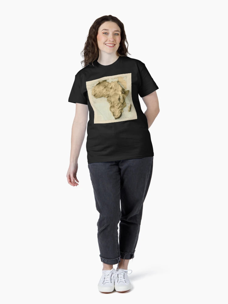 1884 Africa Relief Map 3D Digitally-Rendered