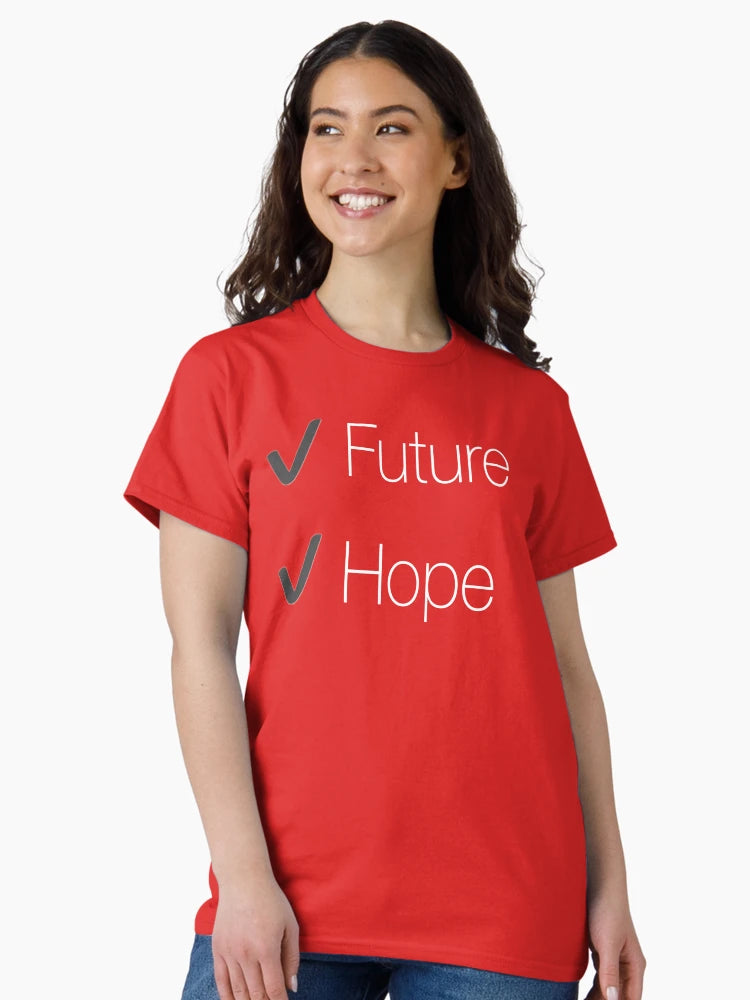 Future and Hope in white and coral