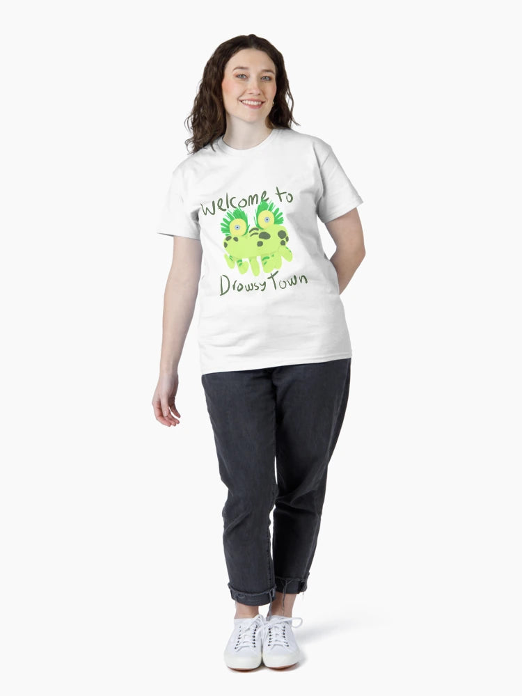 'Tickle Me Wiggle Doll' Logo 'Welcome to Drowsy Town'
