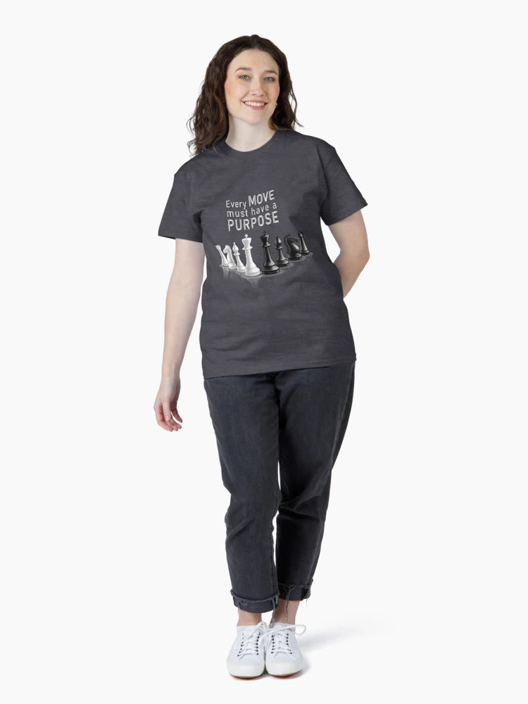 Every Move must have a Purpose! - Cool 3D chess T-shirt